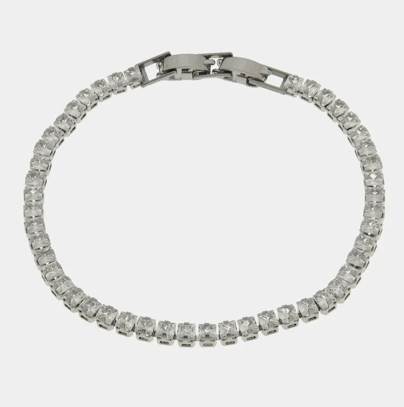 Bracciale in Acciaio tennis - BYSIMON gioielli