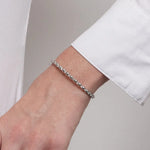 Bracciale in Acciaio sfere e zirconi COEUR - gioiello BySimon