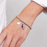 Bracciale in Acciaio pumo portafortuna pugliese blu BYS - gioiello BySimon