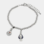 Bracciale in Acciaio pumo portafortuna pugliese blu BYS - gioiello BySimon