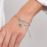 Bracciale in Acciaio pumo portafortuna pugliese verde BYS - gioiello BySimon