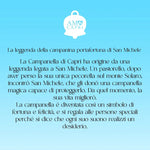 Bracciale in Acciaio maglia a sfere con campanella portafortuna - BYSIMON gioielli