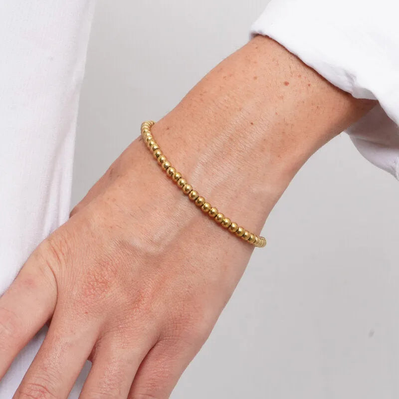 Bracciale in Acciaio maglia palline