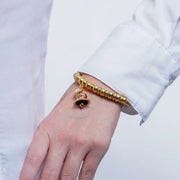 Bracciale in Acciaio campanella Capri con cuori e fiori