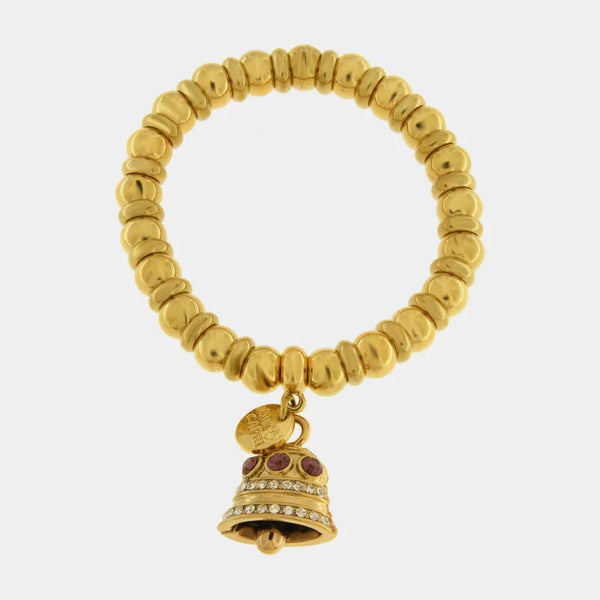 Bracciale in Acciaio campanella Capri con pois - BYSIMON gioielli