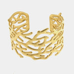 Bracciale in Acciaio rigido a fantasia gold - BYSIMON gioielli