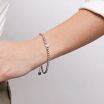 Bracciale in Acciaio sfere con cuore COEUR - gioiello BySimon