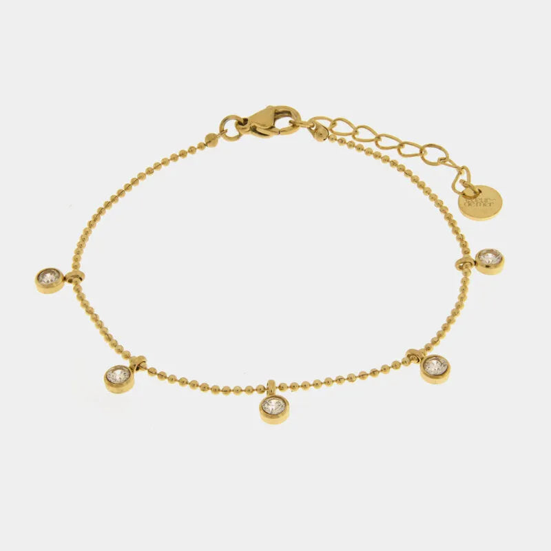 Bracciale in Acciaio punti luce pendenti