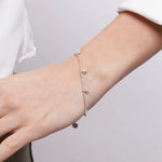 Bracciale in Acciaio punti luce pendenti COEUR - gioiello BySimon