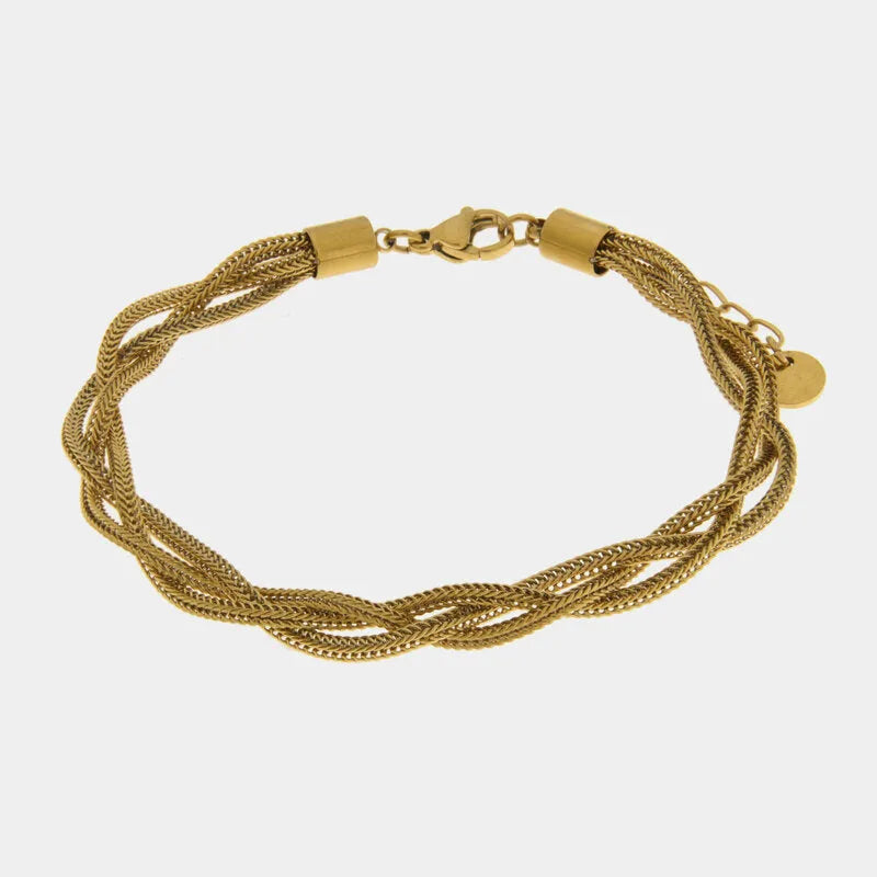 Bracciale in Acciaio multifilo intrecciato - BYSIMON gioielli