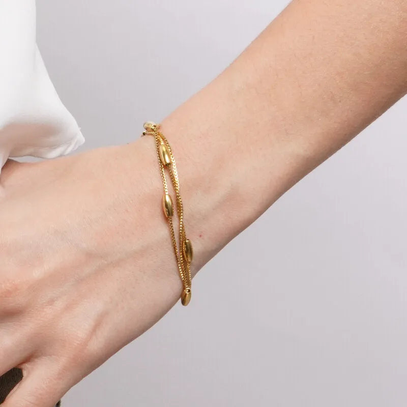 Bracciale in Acciaio multifilo intrecciato - BYSIMON gioielli