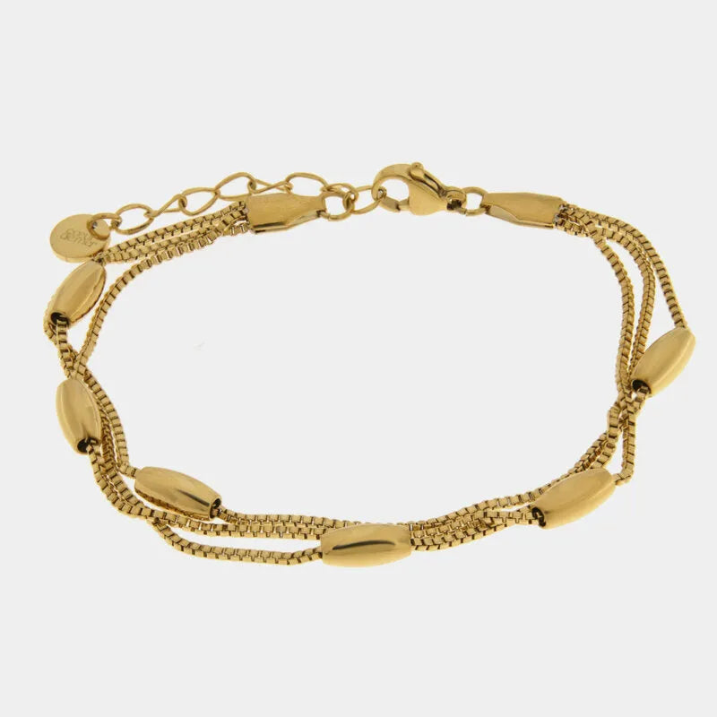 Bracciale in Acciaio multifilo intrecciato - BYSIMON gioielli