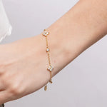 Bracciale in Acciaio con fiori COEUR - gioiello BySimon