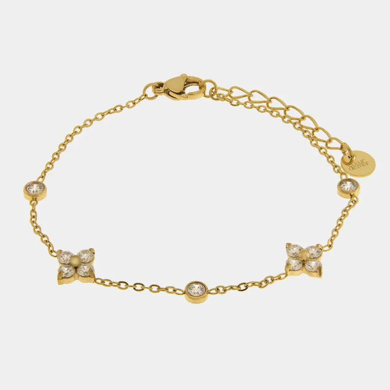 Bracciale in Acciaio con fiori COEUR - gioiello BySimon