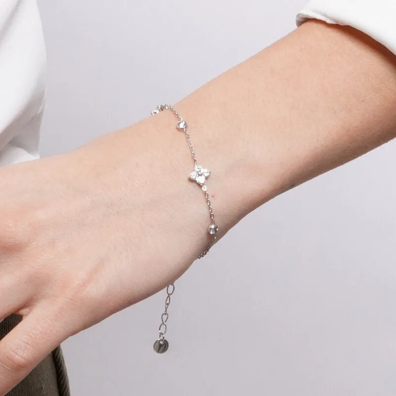 Bracciale in Acciaio con fiori COEUR - gioiello BySimon
