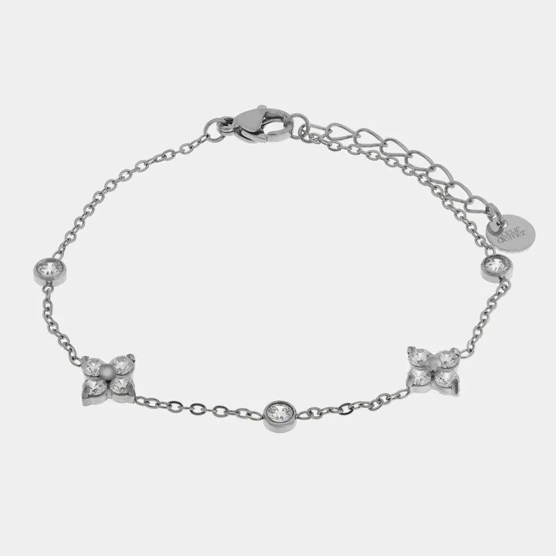 Bracciale in Acciaio con fiori COEUR - gioiello BySimon