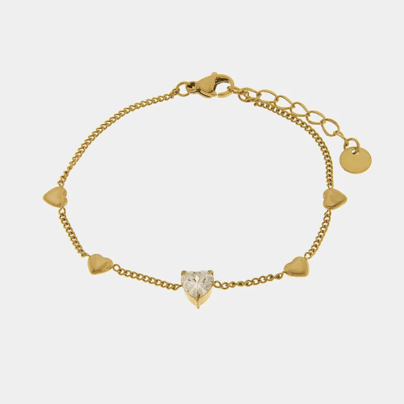 Bracciale in Acciaio con cuori