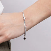 Bracciale in Acciaio tennis con cuore