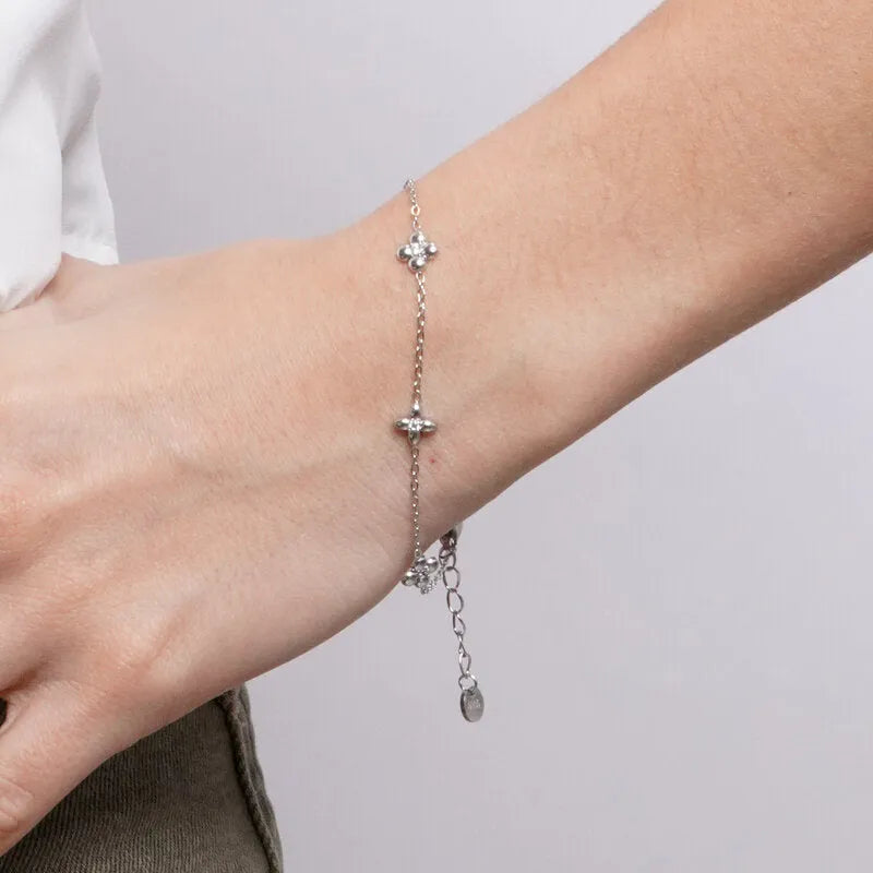 Bracciale in Acciaio fiori COEUR - gioiello BySimon