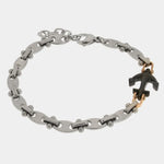 Bracciale in Acciaio maglia marina con ancora IJEWEL - gioiello BySimon