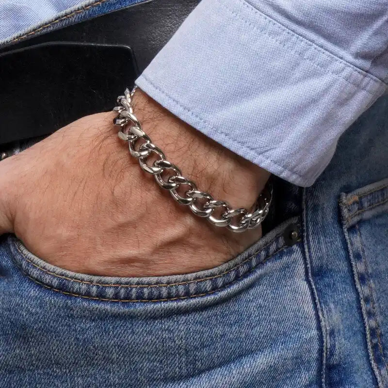 Bracciale in Acciaio catena - BYSIMON gioielli