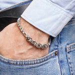 Bracciale in Acciaio catena - BYSIMON gioielli