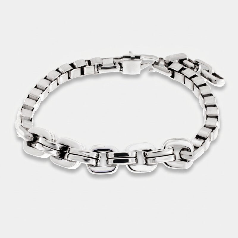 Bracciale in Acciaio catena - BYSIMON gioielli