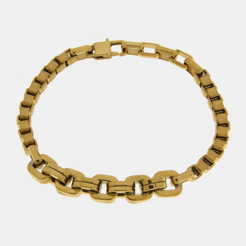 Bracciale in Acciaio catena gold IJEWEL - gioiello BySimon