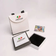 Bracciale in Acciaio catena con dettaglio nero