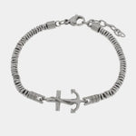 Bracciale in acciaio inossidabile con charm ancora - BYSIMON