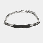 Bracciale in Acciaio catena con dettaglio nero IJEWEL - gioiello BySimon