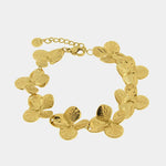 Bracciale in Acciaio fiori rigati - BYSIMON gioielli