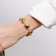 Bracciale in Acciaio cuori - BYSIMON gioielli