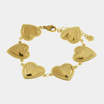 Bracciale in Acciaio cuori - BYSIMON gioielli
