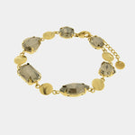 Bracciale in Acciaio cristalli fumè - BYSIMON gioielli