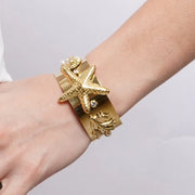 Bracciale in Acciaio stella marina e conchiglie - BYSIMON gioielli