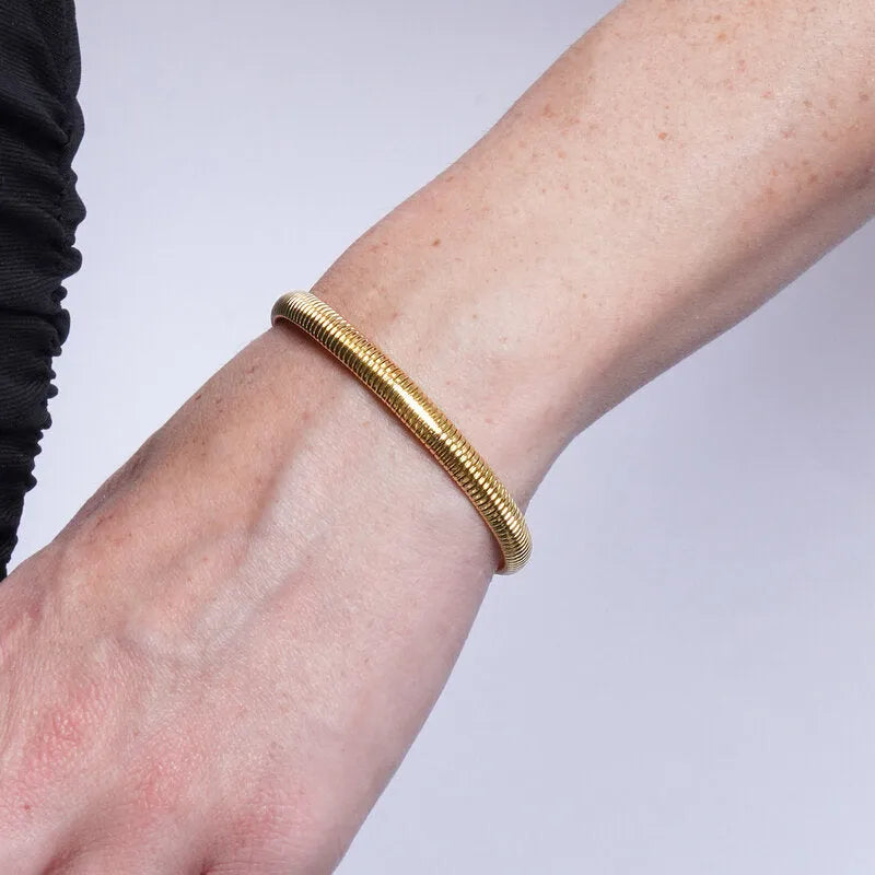 Bracciale in Acciaio flessibile snake