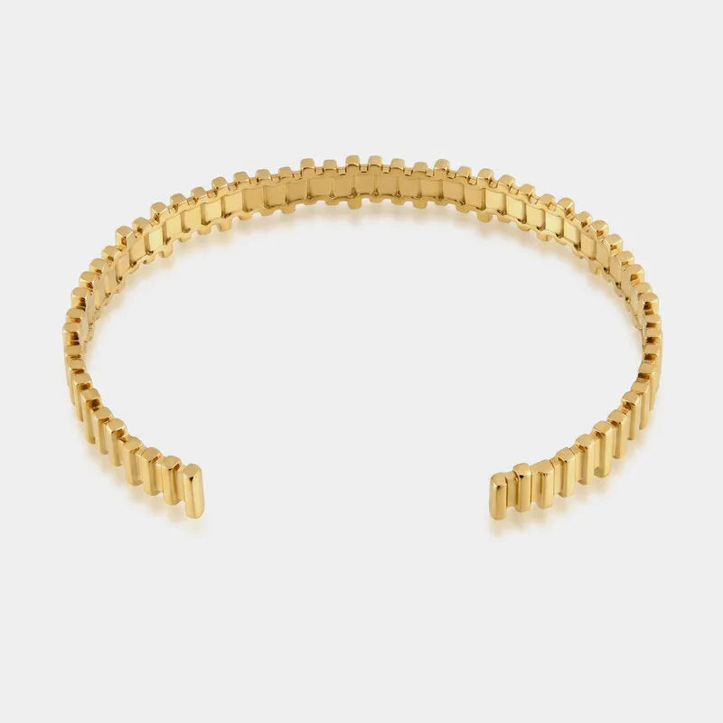 Bracciale in Acciaio a maglie piatte