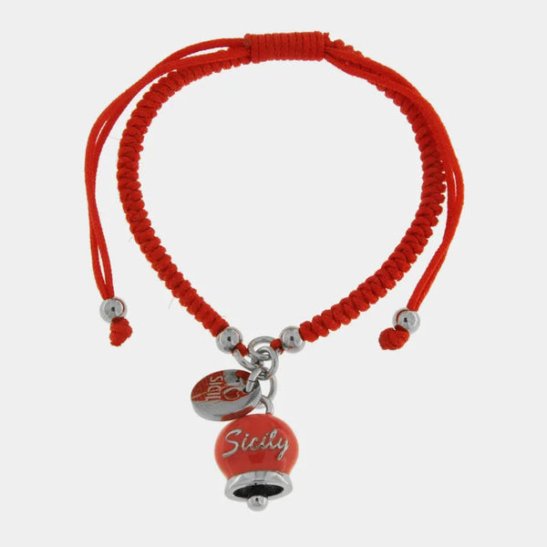 Bracciale cordino siciliano rosso | gioielli siciliani | BYSIMON
