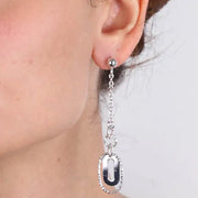 Orecchini in Metallo ovali pendenti