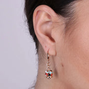 Orecchini in Metallo metallo rosè con campanella