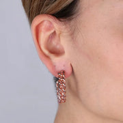 Orecchini in Metallo a semicerchio con groumette