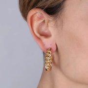 Orecchini in Metallo a semicerchio con groumette