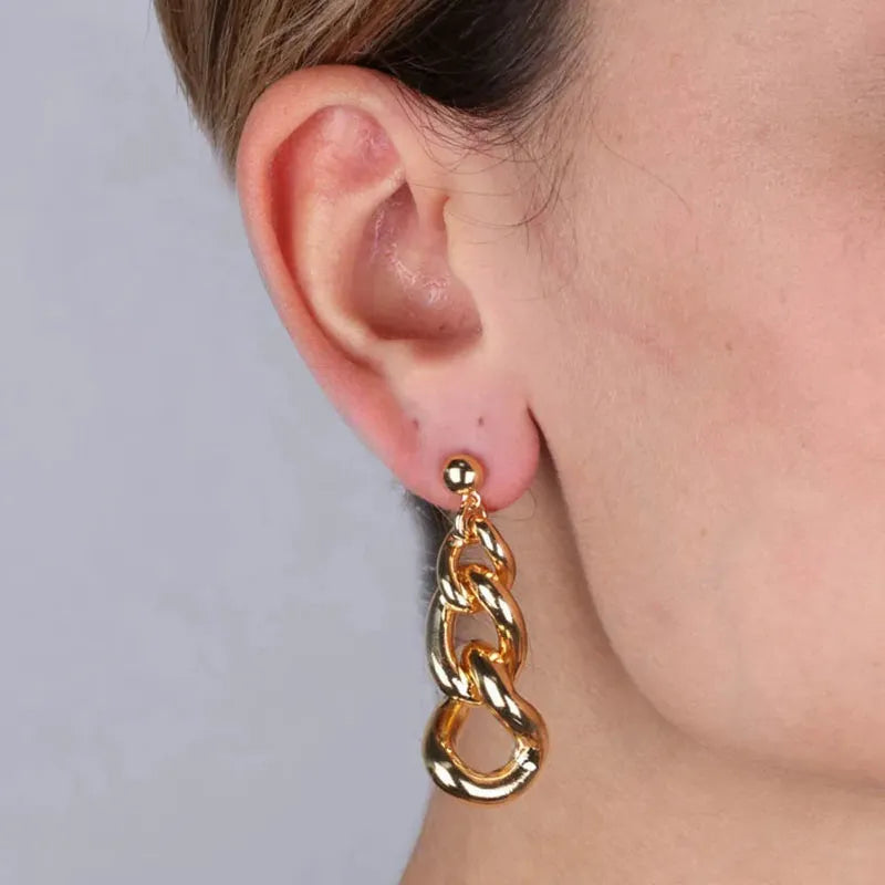 Orecchini in Metallo pendente con groumette