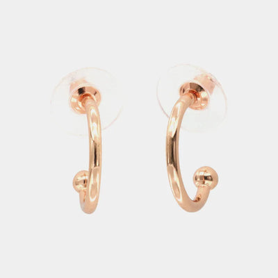 Smooth Hoop Metal Earrings