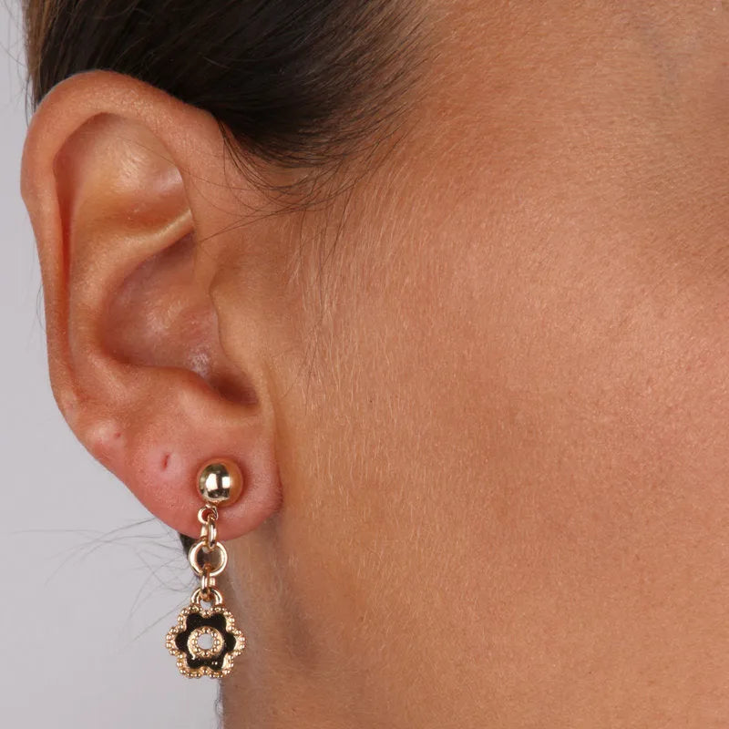 MonoOrec in Metal with pendant in the shape of a flower