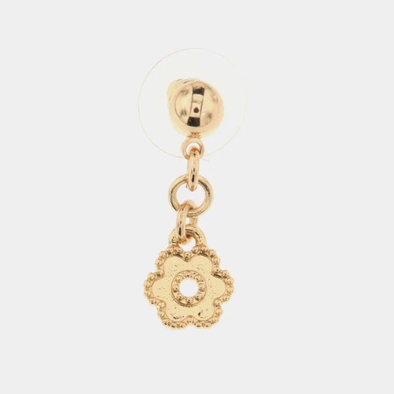 MonoOrec in Metal with pendant in the shape of a flower