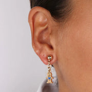 MonoOrec in Metallo con ciondolo pendente a forma di bimbo impreziosito da smalti colorati