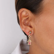 MonoOrec in Metallo con ciondolo pendente a forma di bimba impreziosito da smalti colorati