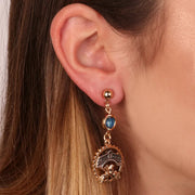 Orecchini in Metallo con ponte di Rialto e leone alato